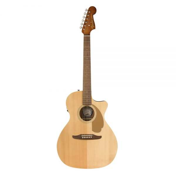Fender California Newporter Player Medium-Sized Acoustic Guitar, Natural