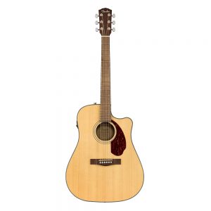 Fender CD-140SCE Dreadnought Acoustic Guitar w-Case, Walnut FB, Natural