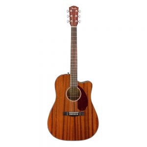 Fender CD-140SCE Dreadnought Acoustic Guitar w-Case, Walnut FB, All-Mahogany