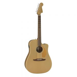 Fender California Redondo Player Slope-Shouldered Acoustic Guitar, Walnut FB, Bronze Satin