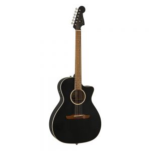 Fender California Newporter Special Medium-Sized Acoustic Guitar w-Bag, Matte Black