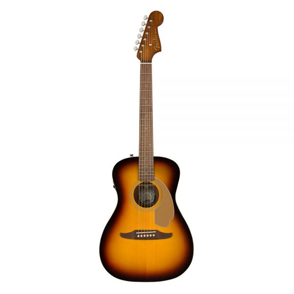 Fender California Malibu Player Small-Bodied Acoustic Guitar, Walnut FB, Sunburst