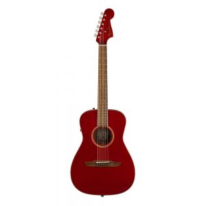 Fender Malibu Classic Small-Bodied Acoustic Guitar w-Bag, Hot Rod Red Metallic