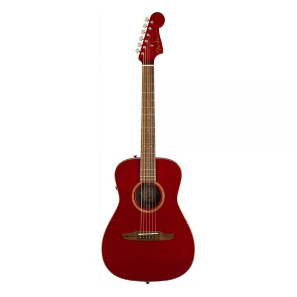 Fender Malibu Classic Small-Bodied Acoustic Guitar w-Bag, Hot Rod Red Metallic