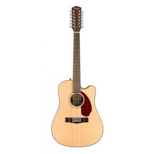 Fender CD-140SCE Dreadnought 12 String Acoustic Guitar w-Cutaway & Electronics & Case, Natural