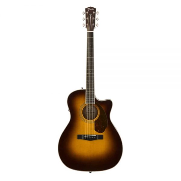 Fender PM-4CE Ltd Ed Auditorium Acoustic Guitar w-Cutaway & Electronics, Sunburst