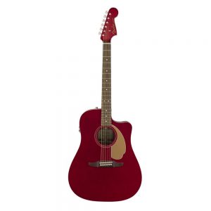 Fender California Redondo Player Slope-Shouldered Acoustic Guitar, Candy Apple Red