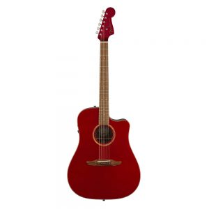 Fender Redondo Classic Slope-Shouldered Acoustic Guitar w-Bag, Hot Rod Red Metallic