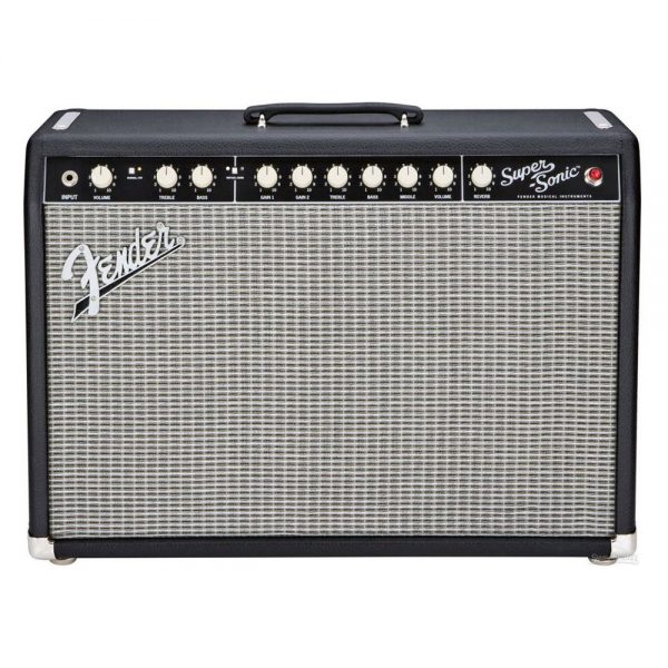 Fender Super Sonic 22 Tube Combo Guitar Amplifier, Black, 230V UK