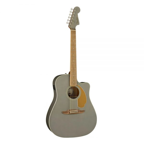 Fender California Redondo Player Slope-Shouldered Acoustic Guitar, Walnut FB, Slate Satin