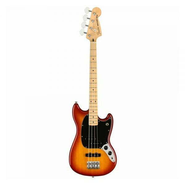 Fender Player Mustang PJ Bass Guitar, Maple FB, Sienna Sunburst