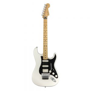 Fender Player HSS Floyd Rose Stratocaster Electric Guitar, Maple FB, Polar White