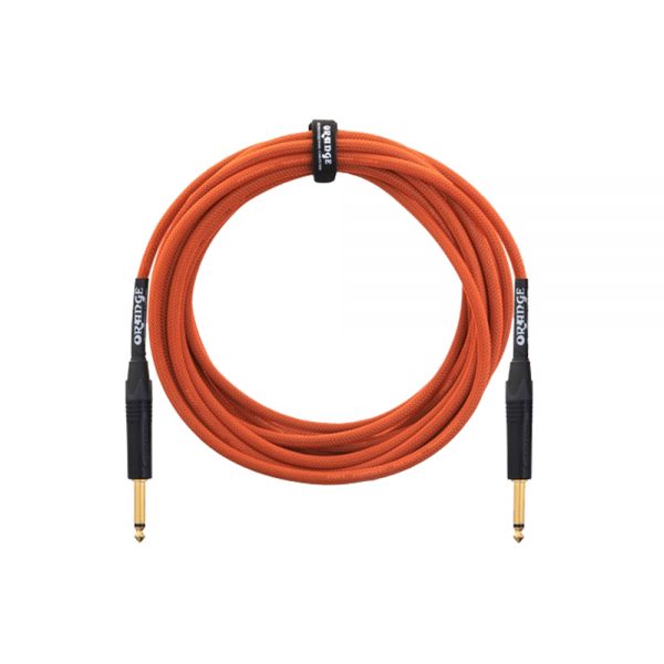 Orange Instrument Cable 30ft Angled