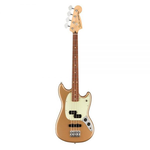 Fender Player Mustang PJ Bass Guitar, Pau Ferro FB, Firemist Gold