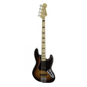 Fender Geddy Lee Jazz Bass Guitar, Maple FB, 3-Tone Sunburst