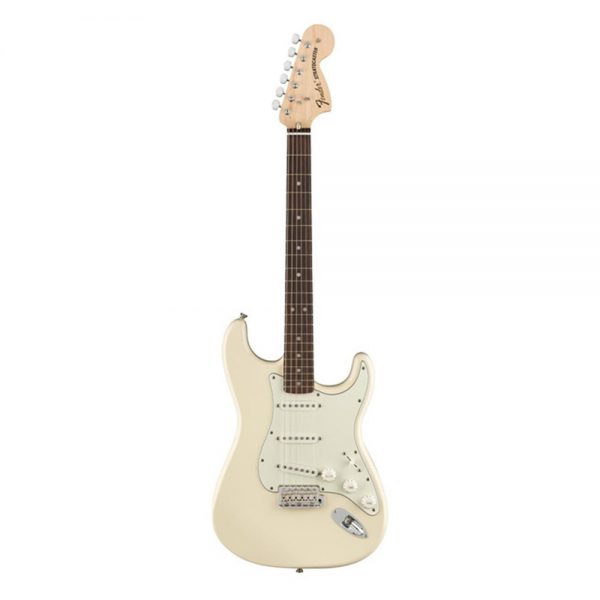 Fender Albert Hammond Jr Signature Stratocaster Electric Guitar, Rosewood FB, Olympic White