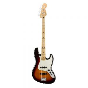 Fender Player Jazz Bass Guitar, Maple FB, 3-Tone Sunburst