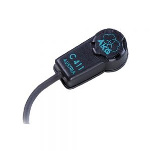 AKG C411 L High-performance miniature condenser vibration pickup with mini XLR connector