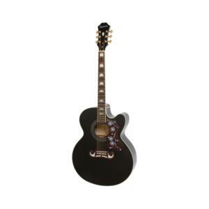Epiphone J200 EC Studio Acoustic Electric Guitar - Black - EEJ2BKGH1