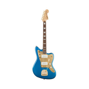 Squier 40th Anniversary Gold Edition Jazzmaster Electric Guitar, Lake Placid Blue