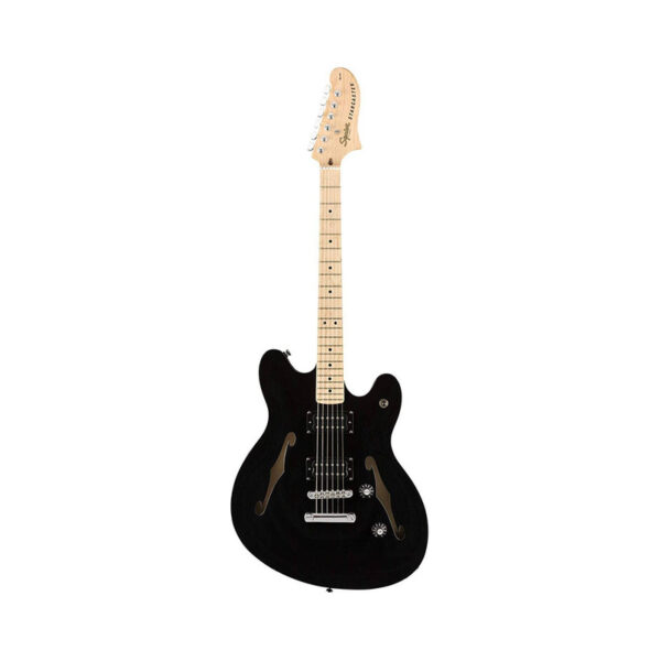 Squier Affinity Series Starcaster Electric Guitar, Maple FB, Black