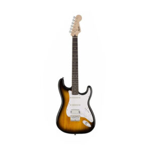 Squier Bullet Stratocaster Hardtail Electric Guitar, Laurel FB, Brown Sunburst