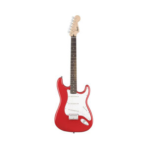Squier Bullet Stratocaster Hardtail Electric Guitar, Laurel FB, Fiesta Red