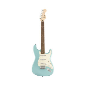 Squier Bullet Stratocaster Hardtail Electric Guitar, Laurel FB, Tropical Turquoise