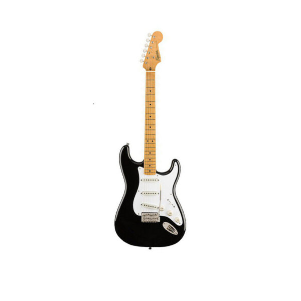 Squier Classic Vibe 50s Stratocaster Electric Guitar, Maple FB, Black