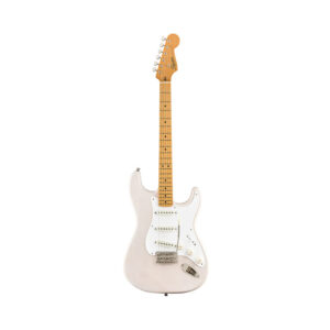 Squier Classic Vibe 50s Stratocaster Electric Guitar, Maple FB, White Blonde