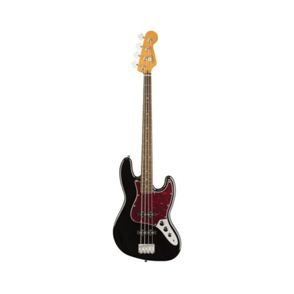 Squier Classic Vibe 60s Jazz Bass Guitar, Laurel FB, Black