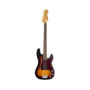 Squier Classic Vibe 60s Precision Bass Guitar, Laurel FB, 3-Tone Sunburst