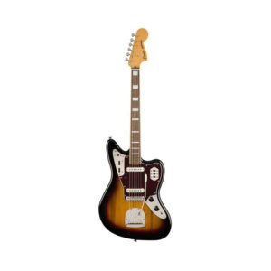 Squier Classic Vibe 70s Jaguar Electric Guitar Laurel FB, 3-Tone Sunburst