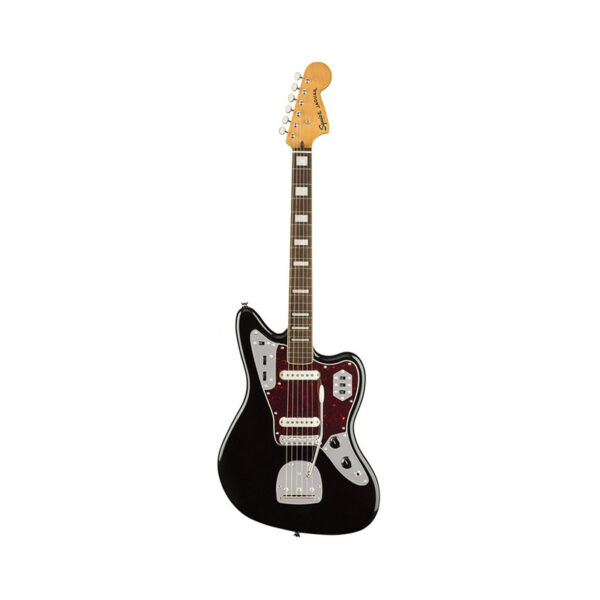 Squier Classic Vibe 70s Jaguar Electric Guitar Laurel FB, Black