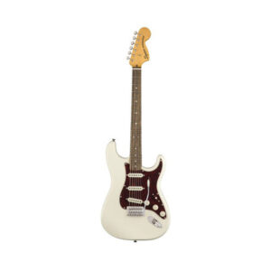 Squier Classic Vibe 70s Stratocaster Electric Guitar, Laurel FB, Olympic White
