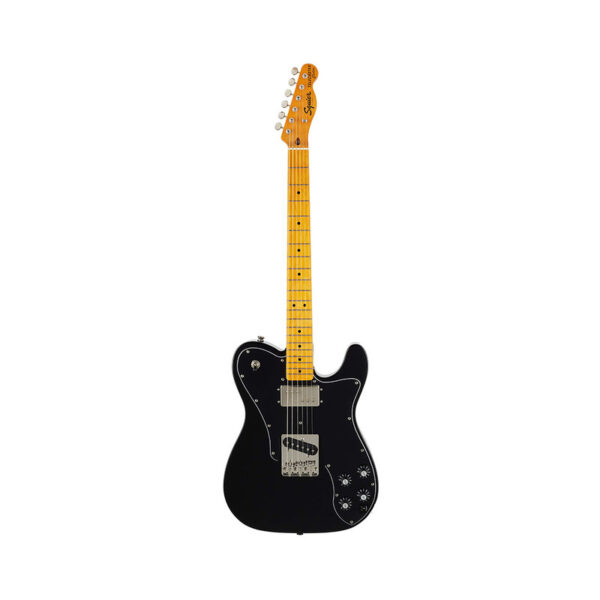 Squier Classic Vibe 70s Telecaster Custom Electric Guitar, Maple FB, Black