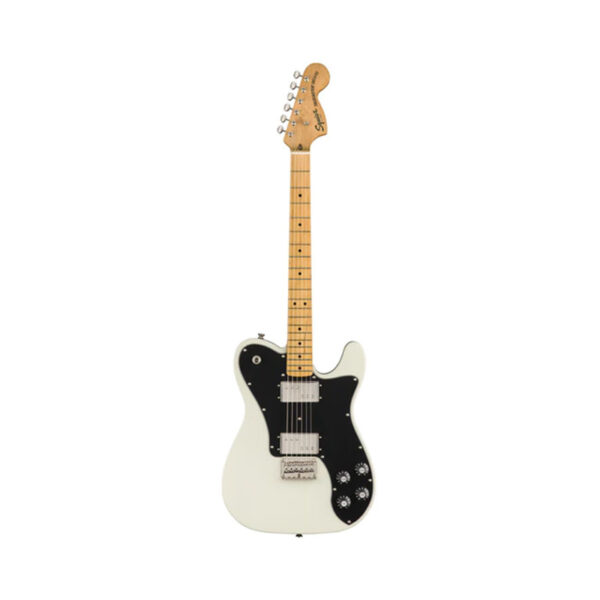 Squier Classic Vibe 70s Telecaster Deluxe Electric Guitar, Maple FB, Olympic White