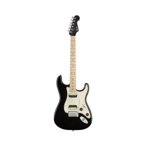 Squier Contemporary HH Stratocaster Electric Guitar, Maple FB, Black Metallic
