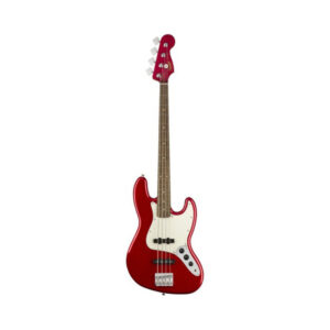 Squier Contemporary Jazz Bass Guitar, Laurel FB, Metallic Red