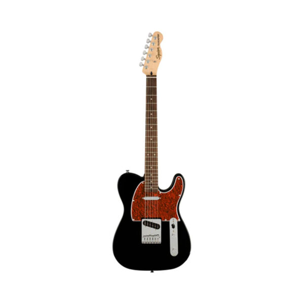 Squier FSR Affinity Series Telecaster Electric Guitar w/Tortoiseshell Pickguard, Laurel FB, Black