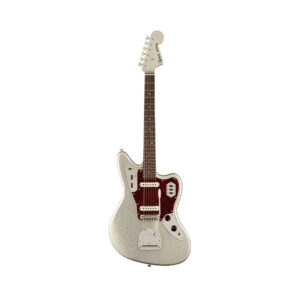 Squier FSR Classic Vibe 60s Jaguar Electric Guitar, Silver Sparkle