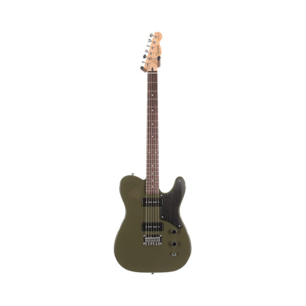 Squier FSR Paranormal Baritone Cabronita Telecaster Electric Guitar, Laurel FB, Olive Green