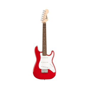 Squier Mini Stratocaster Electric Guitar, Laurel FB, Dakota Red