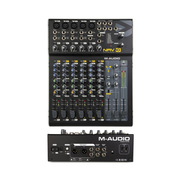 M-Audio NRV 10 Mixer, 8X2 Analog W/Efx,10X10 Frwr Digital Audio Interface