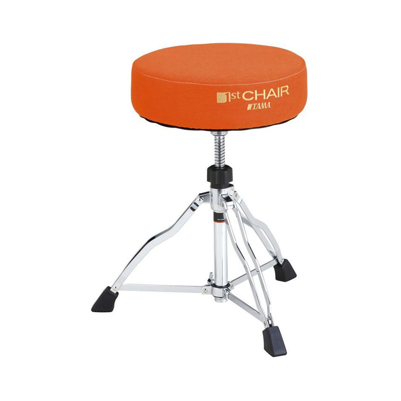 TAMA HT430ORF 1st Chair Round Rider w/Orange Fabric Top Limited Edition Drum Throne