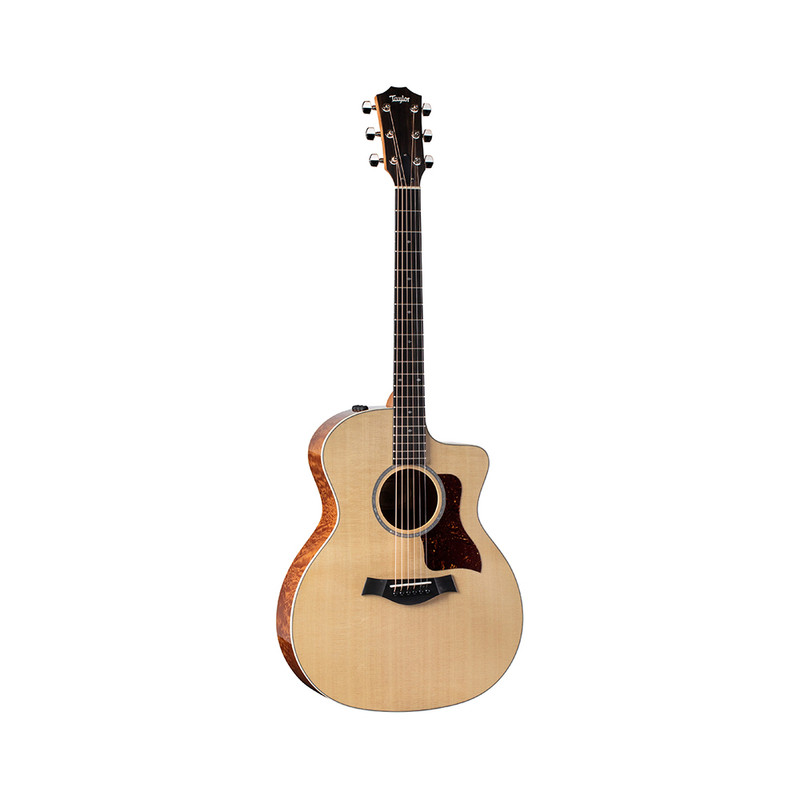 Taylor 214ce-QS Deluxe LTD Acoustic Guitar w/Case, Natural - Toko Alat Musik  - Sinceremusic