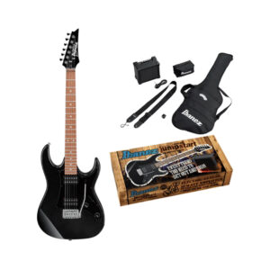 Ibanez IJRX20U-BKN Electric Guitar Jump Start Package, Black Night