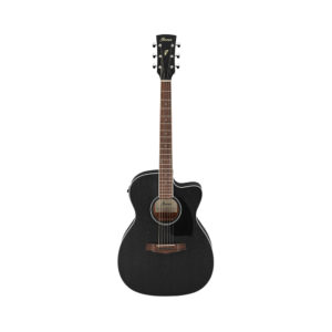 Ibanez PC14MHCE-WK Grand Concert PF Acoustic Guitar, Weathered Black Open Pore