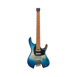 Ibanez QX54QM-BSM Headless Electric Guitar w/Bag, Blue Sphere Burst Matte