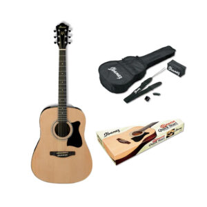 Ibanez VC50NJP-NT Jam Pack Acoustic Guitar, RW FB, Natural